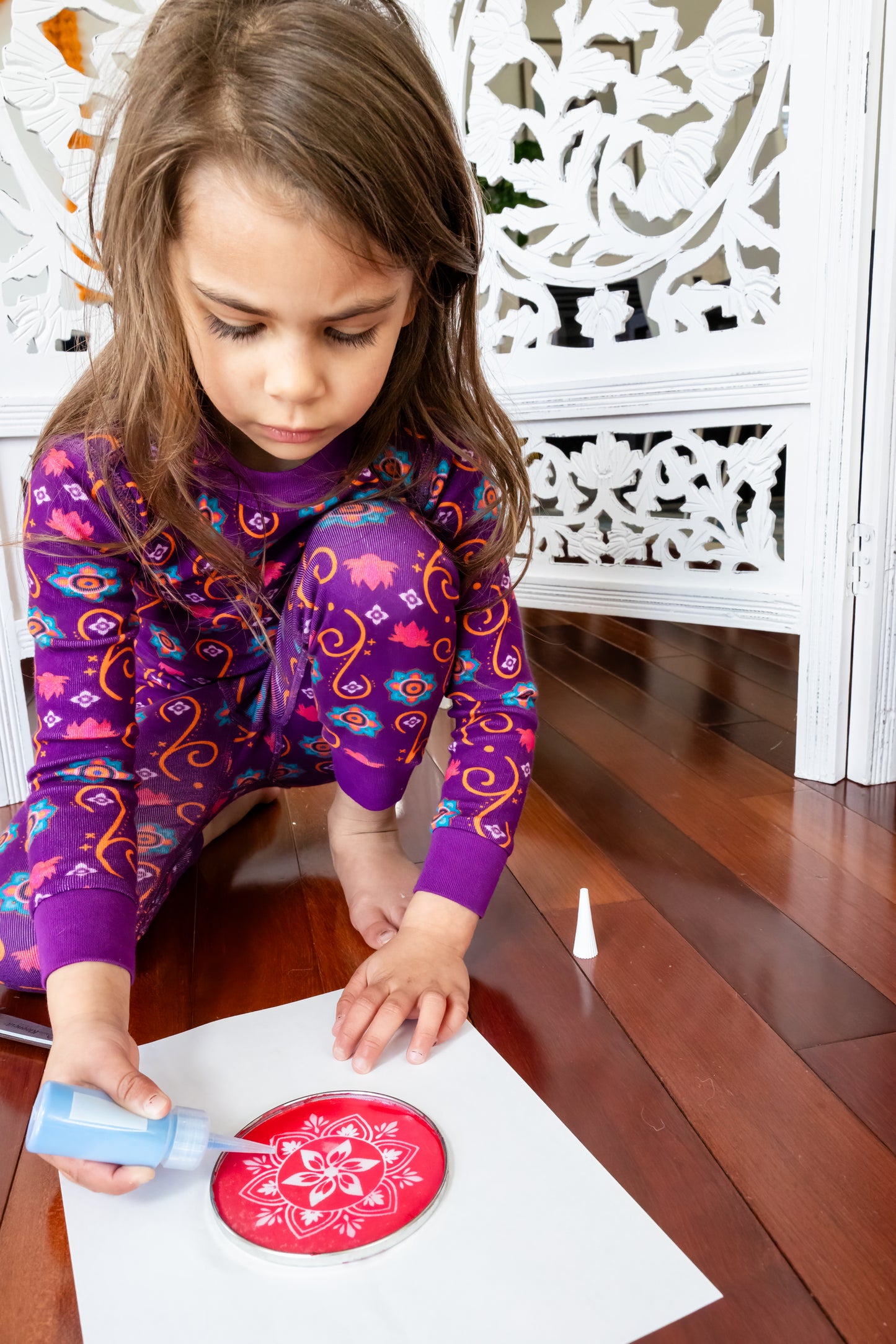 Purple Rangoli Toddler Set