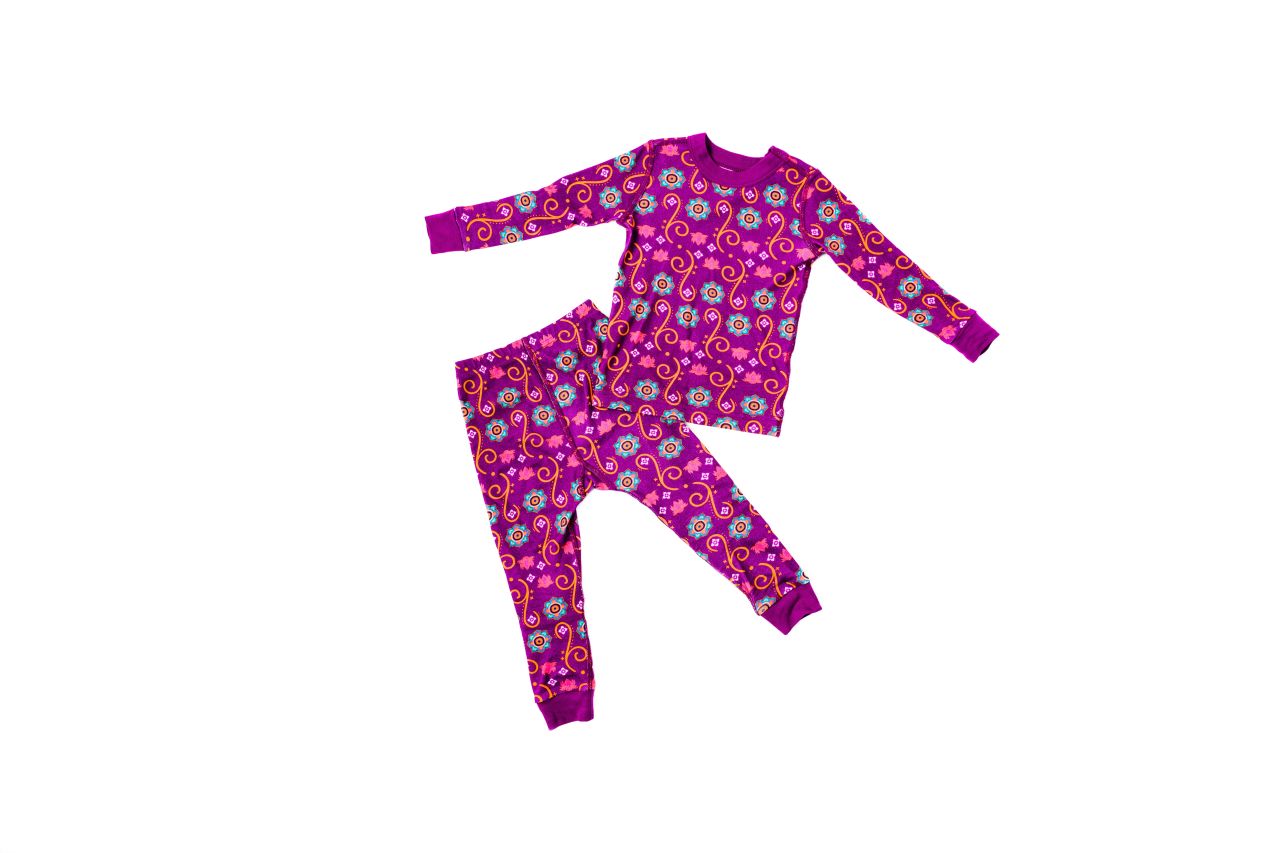 Purple Rangoli Toddler Set