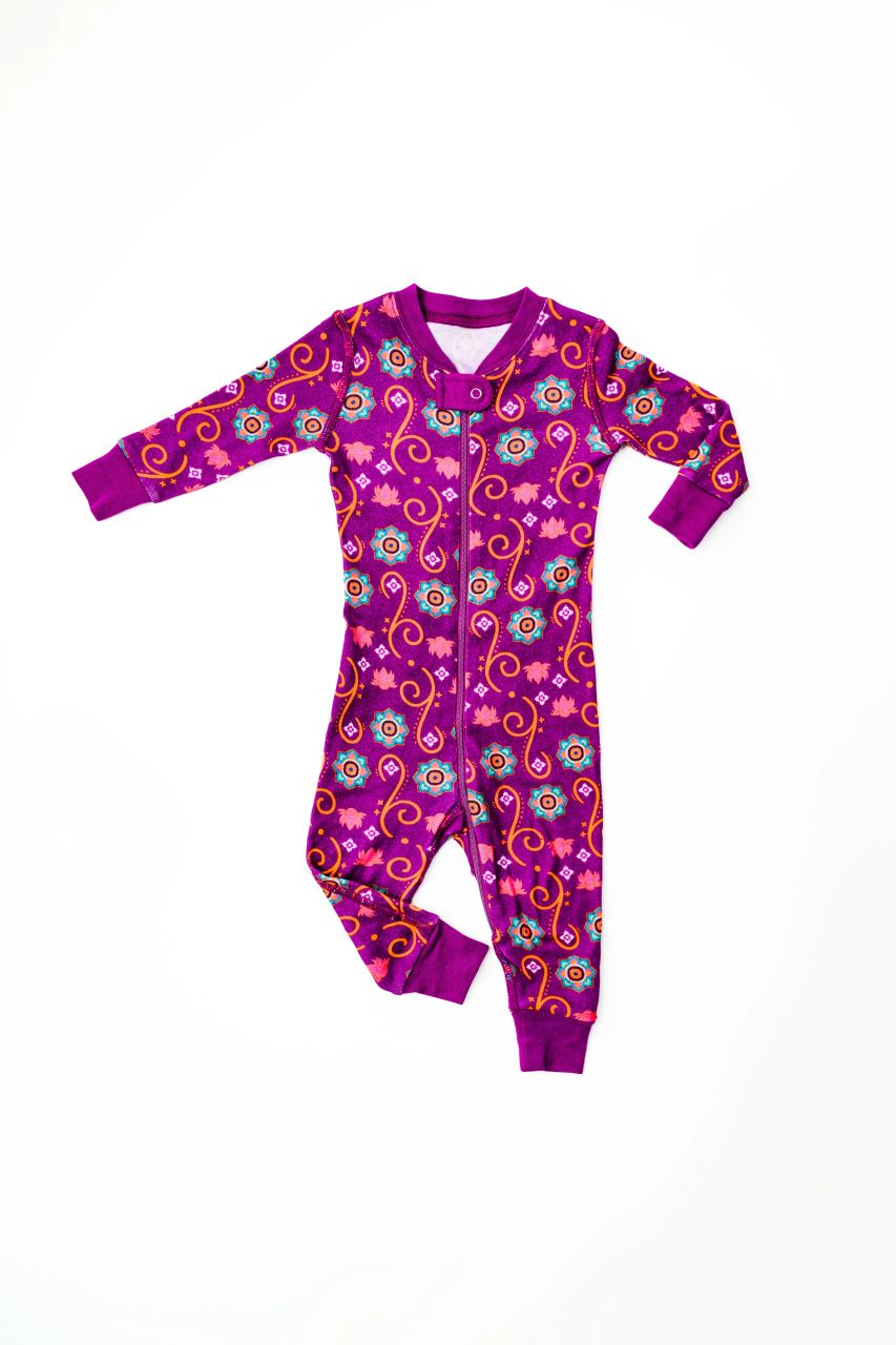 Purple Rangoli Baby Sleeper